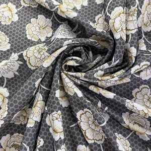 Floral Botanical Fabric Geometric Pattern Textile Crafting Sewing 58" by 77"